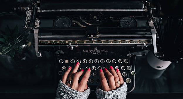 vintage typewriter contact