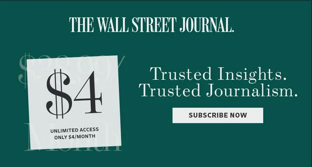 wsj 4 dollars subscription deal